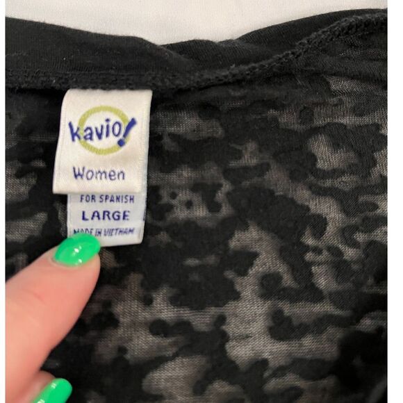 Black Burnout Oklahoma Short Sleeve Shirt with Orange Chevron Oklahoma Cutout - Picture 4 of 10